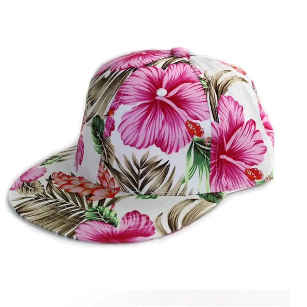 Разноцветный принт тропический лес Кокосовая пляжная шляпа Солнцезащитная Женская модная кепка-бейсболка хип-хоп кепка