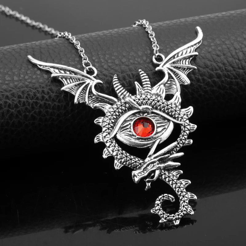 Модная Игра Ювелирные изделия дракон Возраст 3 ожерелье инквизиции большие крылья глаза летают ожерелье с кулоном дракона Мужчины Женщины Косплей Аксессуары