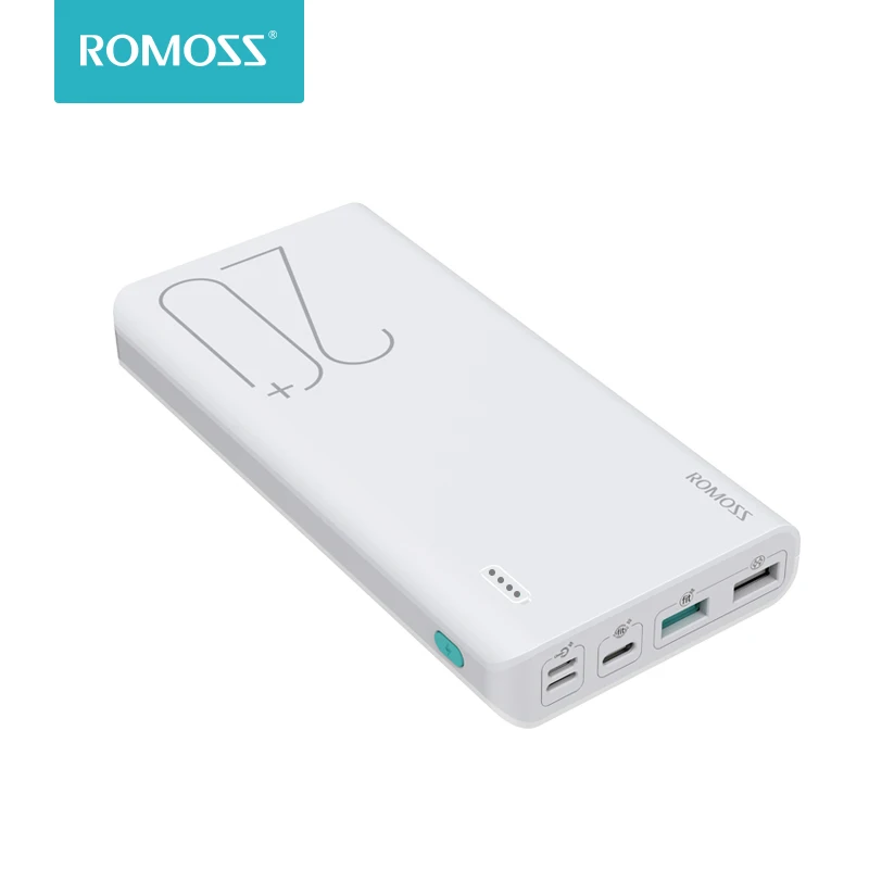 20000 мАч ROMOSS Sense 6+ power Bank с QC3.0 Двусторонняя Быстрая зарядка Внешняя батарея портативная зарядка для телефонов и планшетов