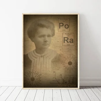 

Marie Curie Affiche Vintage Art Oil Painting Poster Prints Home Wall Decor Painting