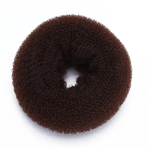 Пена губка магия Donut бывший чайник Кольцо для укладки волос Инструмент коричневый шик
