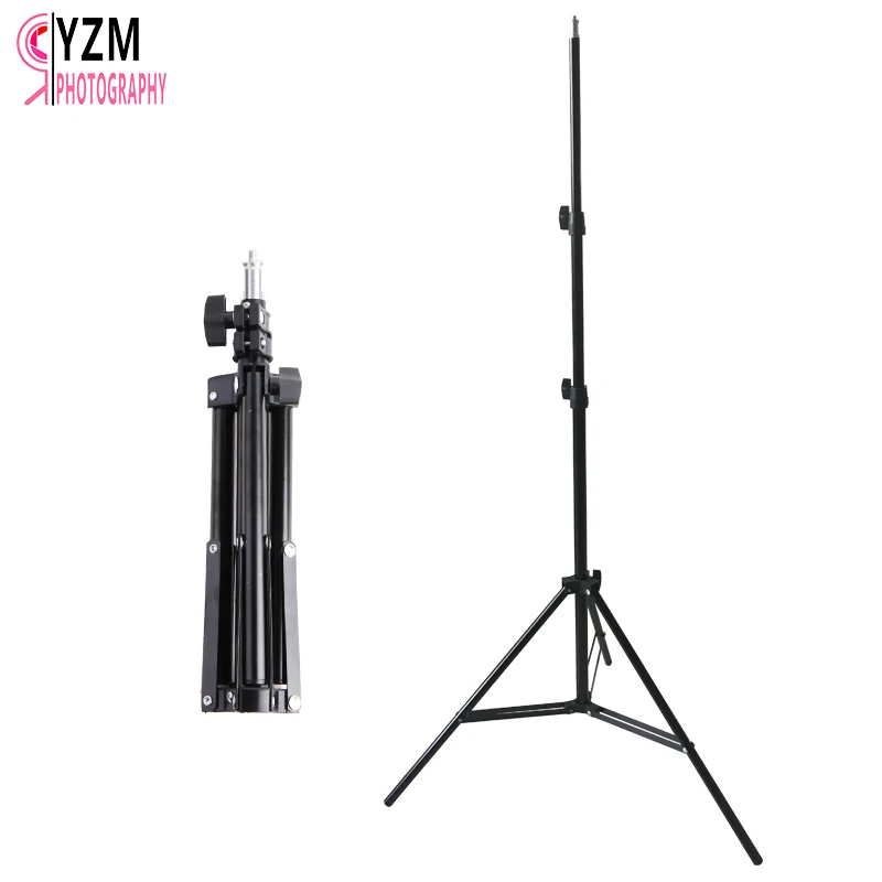 

1.6M Adjustable Tripod Stand With 1/4 Screw Head for ring fill Light Photography Reflector Studio Soft Box Flash umbrella