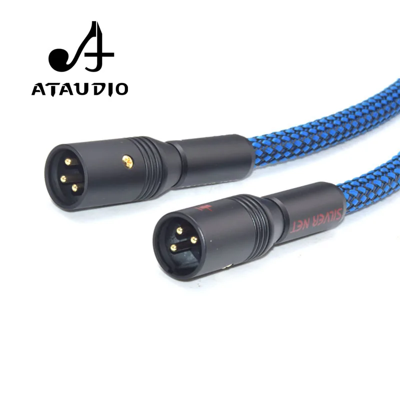 ATAUDIO посеребренный Hifi XLR кабель высокая производительность G5 2 папа Женский