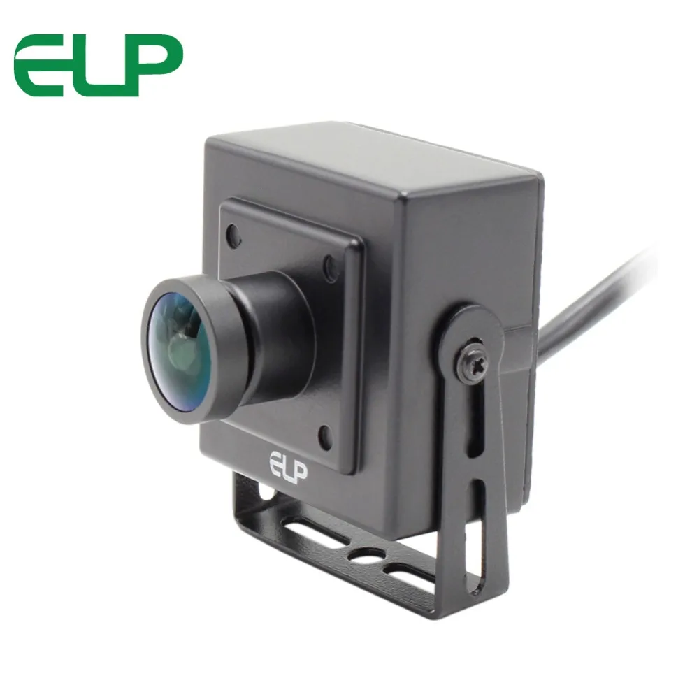 Мини камера ELP 1080P 2mp Sony IMX322 hd h.264 30fps с объективом рыбий глаз 170 градусов usb веб аудио