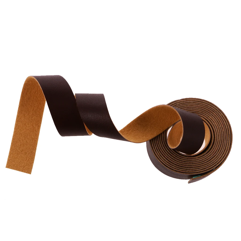 fityle 2 Pieces Long DIY PU Leather Straps Strips DIY Belt Embellishments for Crafts  2cm Wide 10 Meters Each