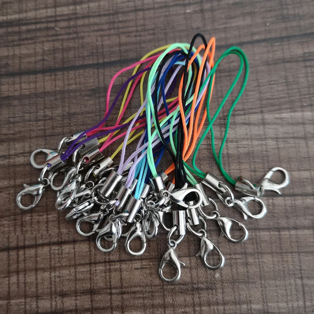 

20pcs Assorted Colors Mobile / Cell Phone Strap Cord 60-70mm with Lobster Clasp