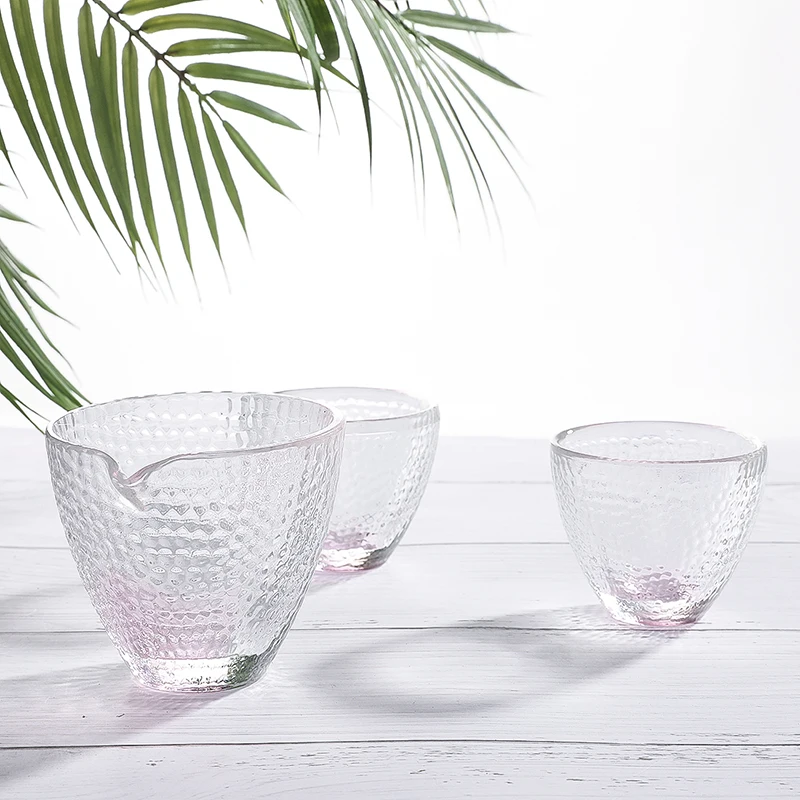 H&D Clear Glass Cup Unique Style Teacup Round Cup Glass Crafts For Tea Milk Coffee Home