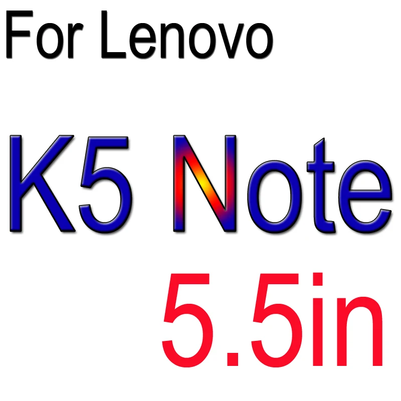 9H защитная пленка из закаленного стекла для lenovo Vibe K5 Plus K5 Note A6020 Lemon 3 3S A6020a40 A6020a46 стеклянная пленка чехол - Цвет: For Lenovo K5 Note