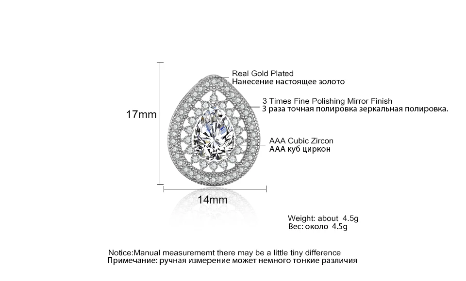 Серьги-гвоздики с каплевидными кристаллами циркония ZAKOL, серьги для женщин, модные свадебные украшения, букле d'oreille FSEP2216