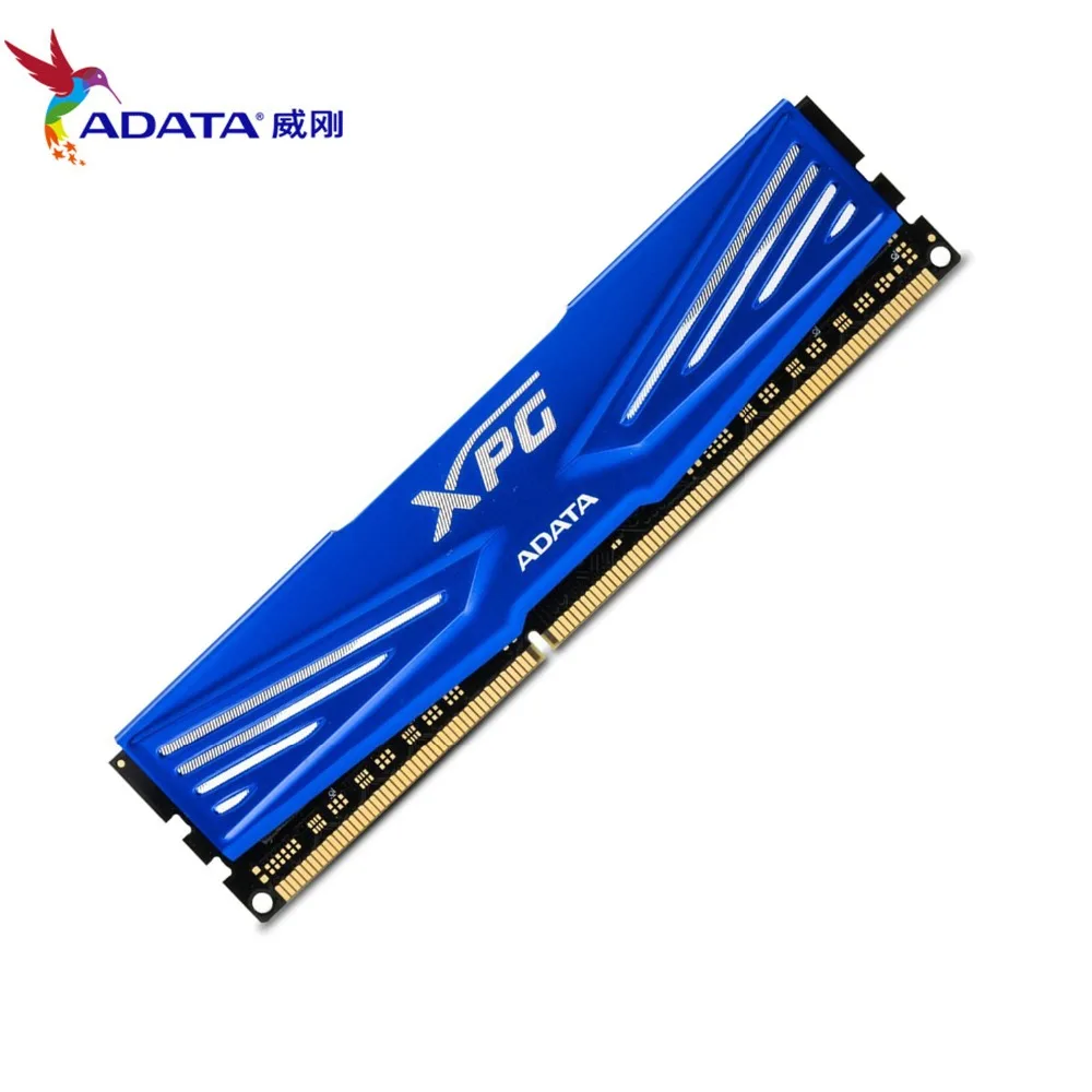 Модули памяти ADATA XPG V1 DDR3 4GB 1600MHz(PC3 12800) настольный ПК(AX3U1600W4G11-RD) темно-синий