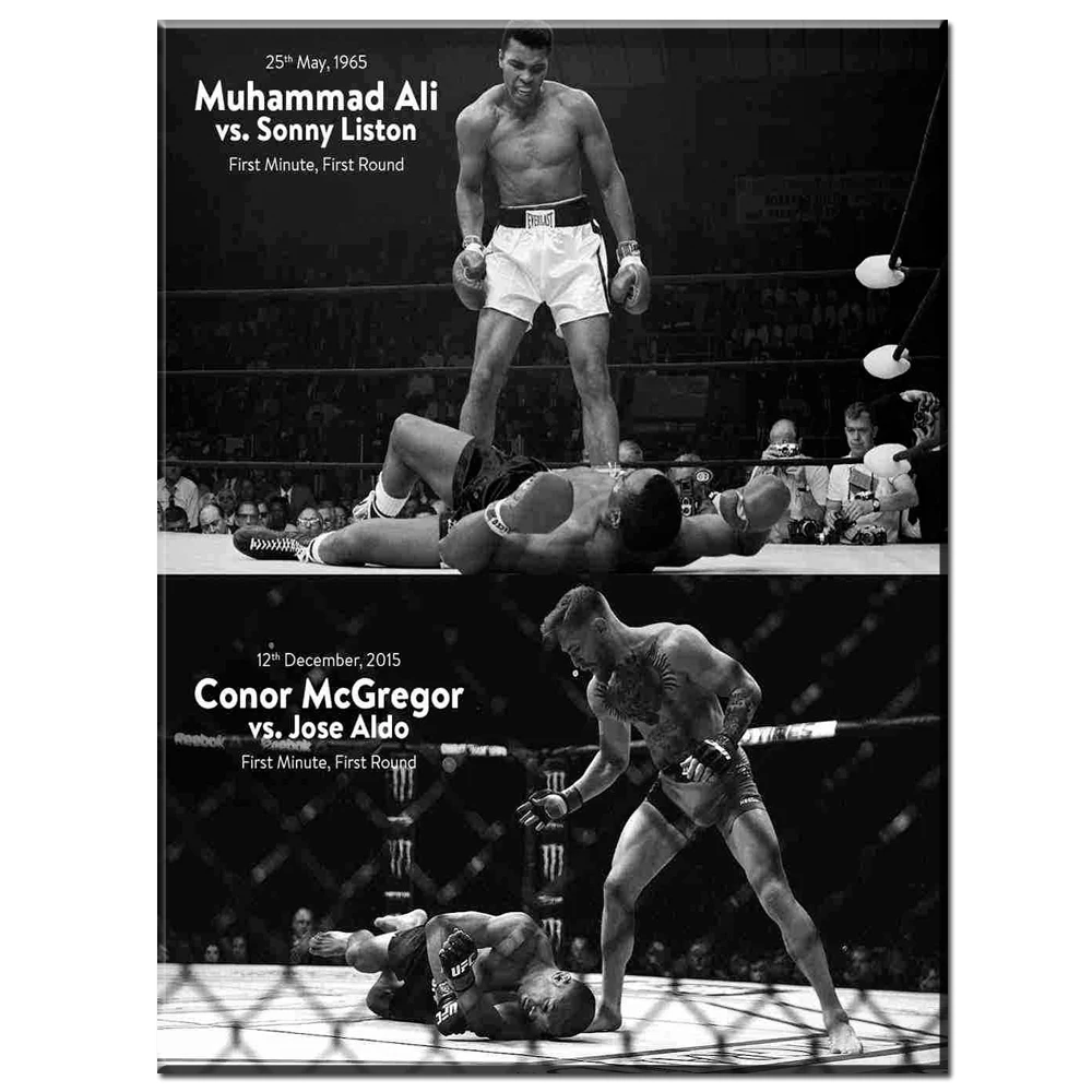 ZZ1150 CONOR McGREGOR Muhammad Ali Motivation leinwand poster und drucke kunst sport bilder öl kunst gemälde für in ZZ1150 CONOR McGREGOR Muhammad Ali