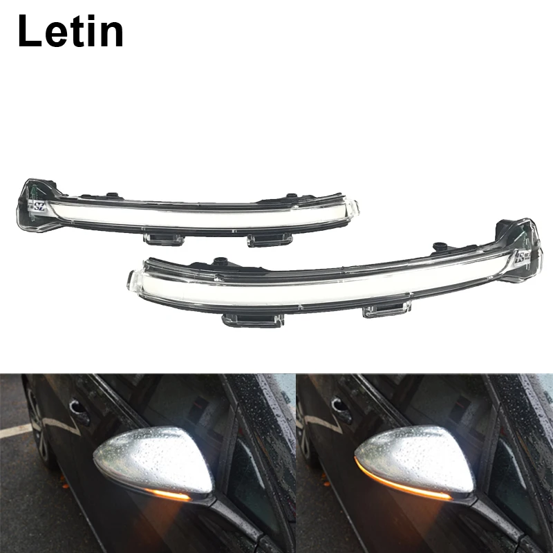 

Letin Side Mirror indicator Sequential Flow Dynamic LED Turn Signal Light For VW Golf 7 MK7 7.5 Sportsvan Touran L GTI R