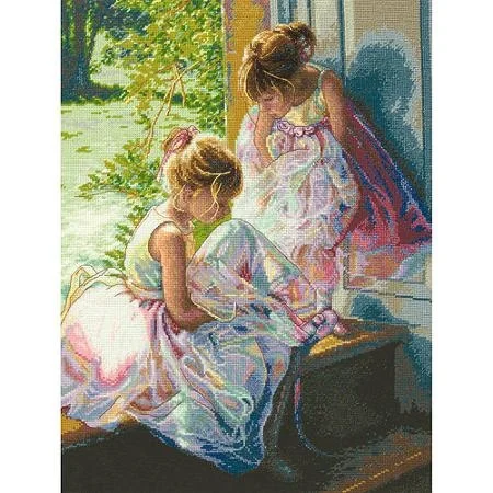 CS-1506 Cross Stitch Kit Ballerina Dreams Two Little Ballet Dancer Dance.jpg