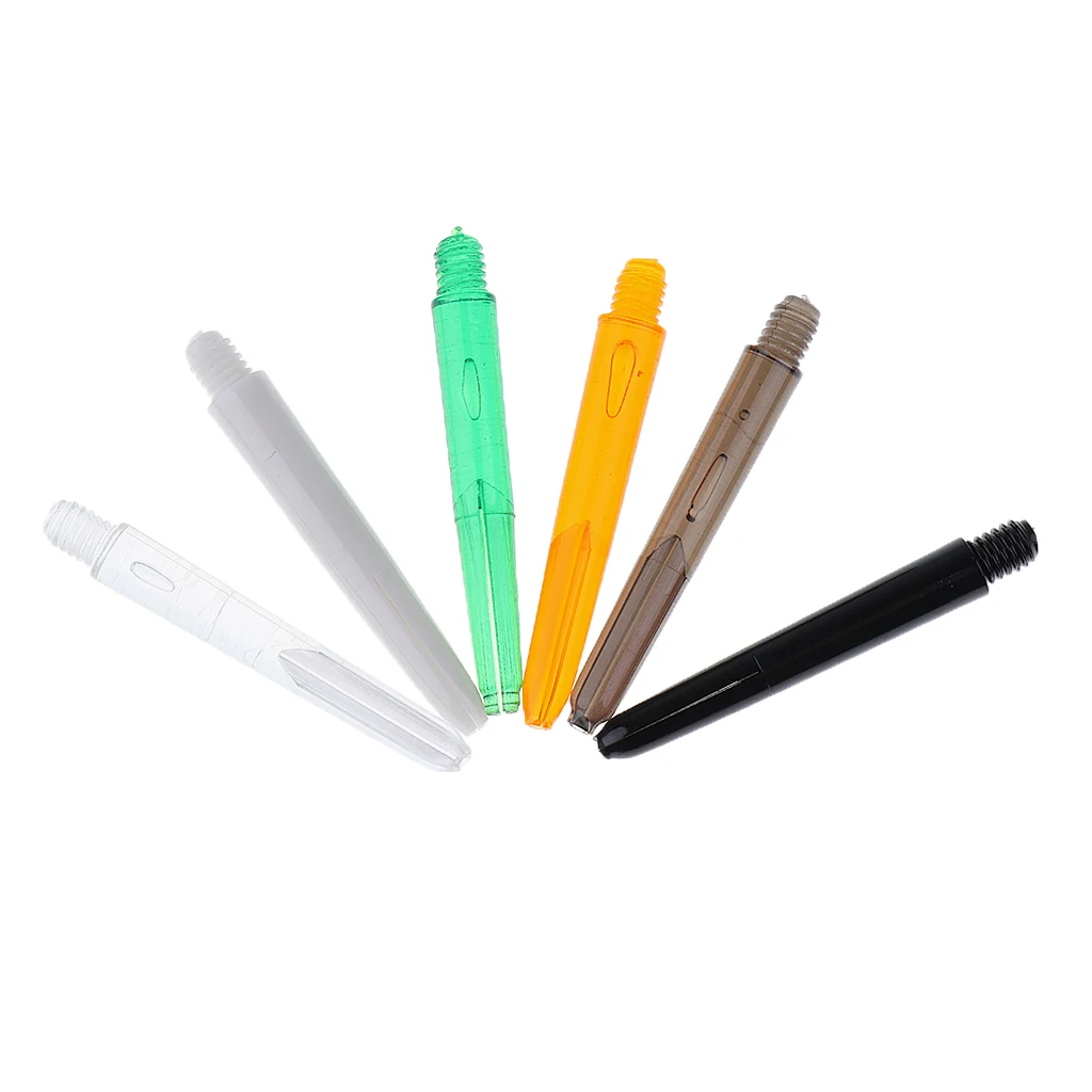 30 Pcs 35mm 2BA Thread Plastic Nylon Soft Tip Darts Shafts Colorful Darts Stems Thread Diameter 4.5mm