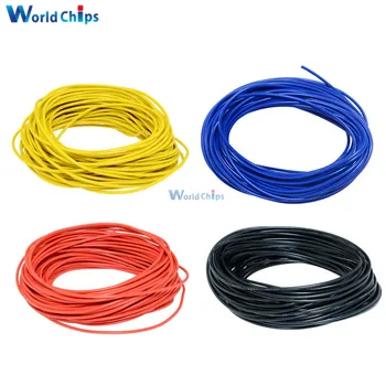 

Flexible Stranded of UL-1007 24 AWG Wire Cable Yellow/Blue/Red/Black 10M 300V