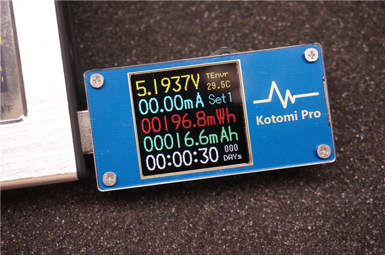 

Kotomi+Pro high accuracy color screen USB current meter capacity coulomb meter PD QC trigger line resistance test