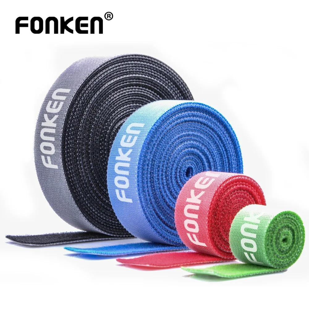 FONKEN USB Cable Winder Cable Organizer Ties Mouse Wire Earphone Holder HDMI Cord Free Clip Management Phone Velcro Protector FONKEN USB Cable Winder Cable Organizer Ties Mouse Wire Earphone Holder HDMI Cord Free Clip Management Phone Velcro Protector