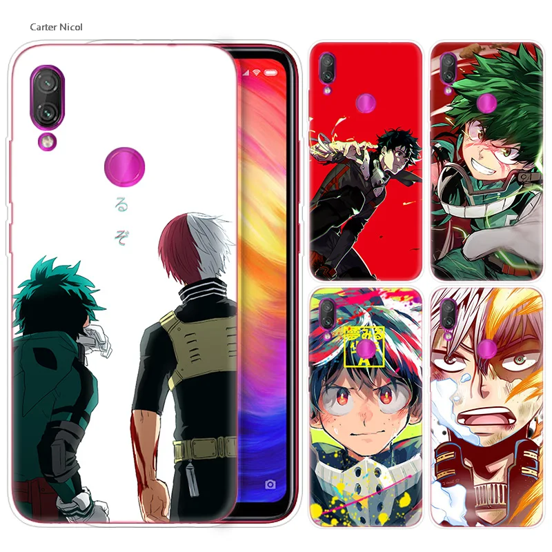 

Silicone Case for Xiaomi Redmi Note 7 6 5 Plus Mi A2 8 Lite Pro Prime Play Phone Cases Cover Boku no Hero Academia