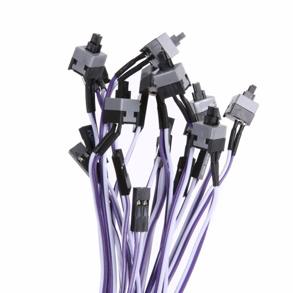 10pcs/lot 45cm Power Cable Computer Host Switch Line
