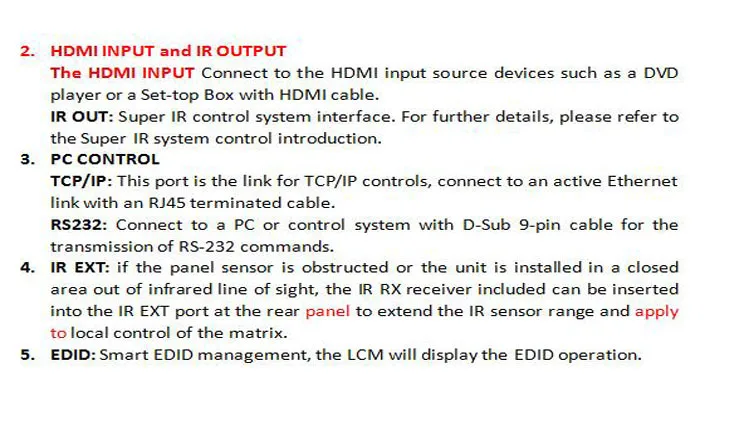 Разветвитель HDMI Матрицы 4X4 cat5e/6 кабель до 50 м 4 HDMI ресивера в комплекте с RS232 и TCP/IP управлением 3D и 1080 P