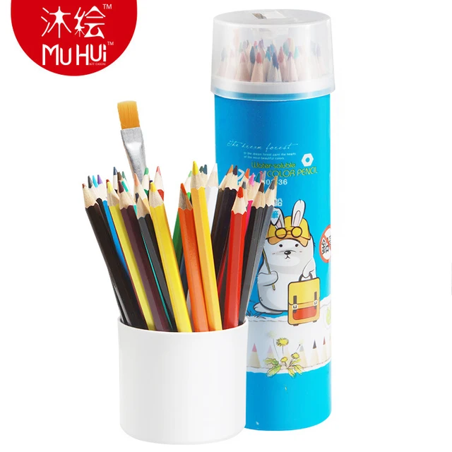 muhui watercolor pencil 36 colors prismacolor colored pencils lapis