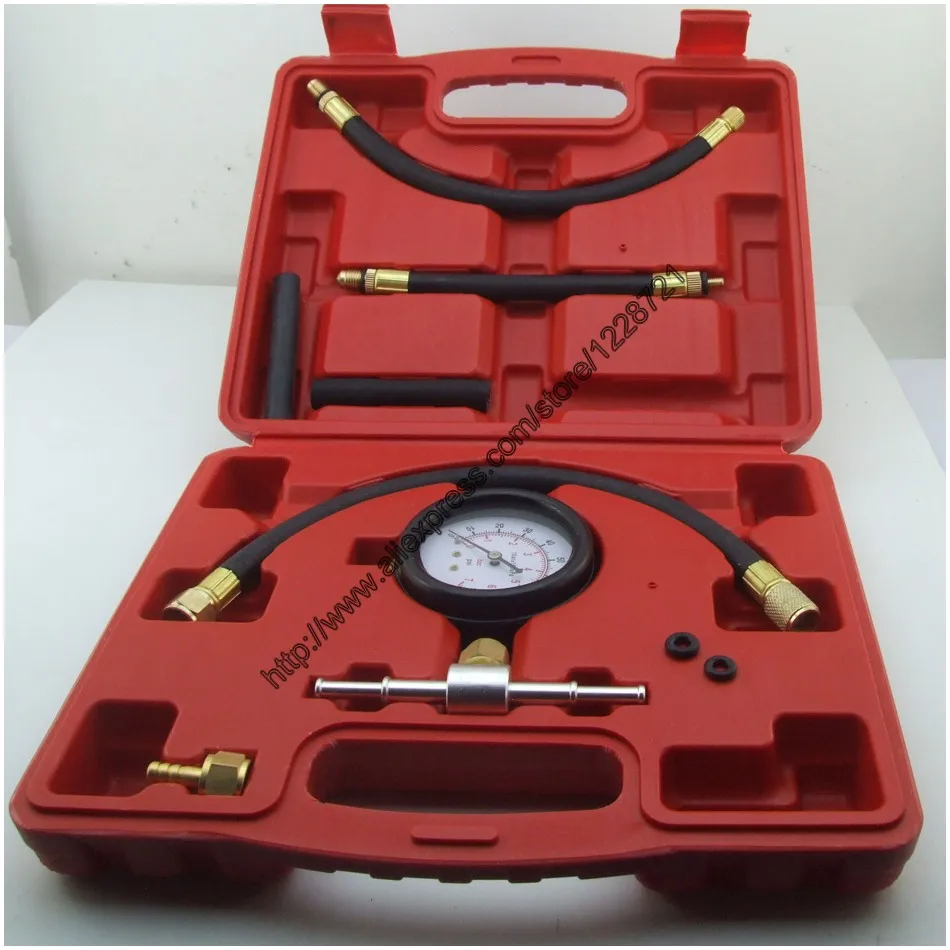 TU 113 Auto Fuel Injection Pump Pressure Tester Kit Car Petrol Gas