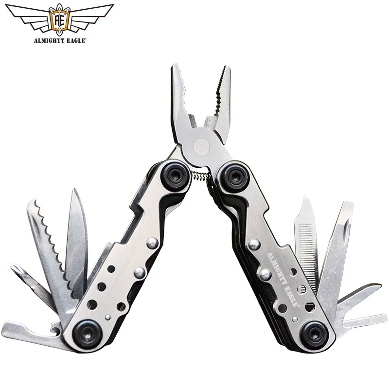 11 in one hand tool Screwdriver knife opener Mini Portable Stainless multitool fold pocket folding plier Outdoor Camping tools - Image 4