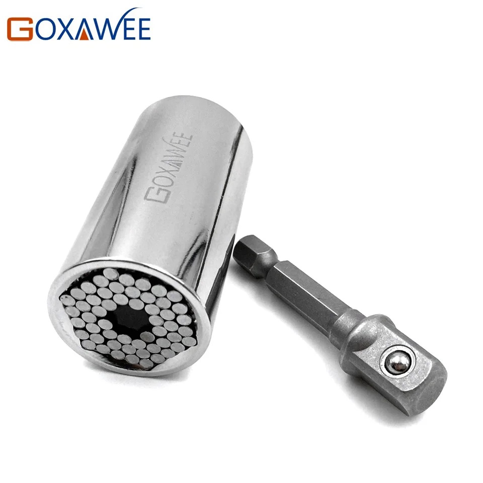 GOXAWEE 7 19mm Universal Socket Multi function Ratchet Torque Wrench