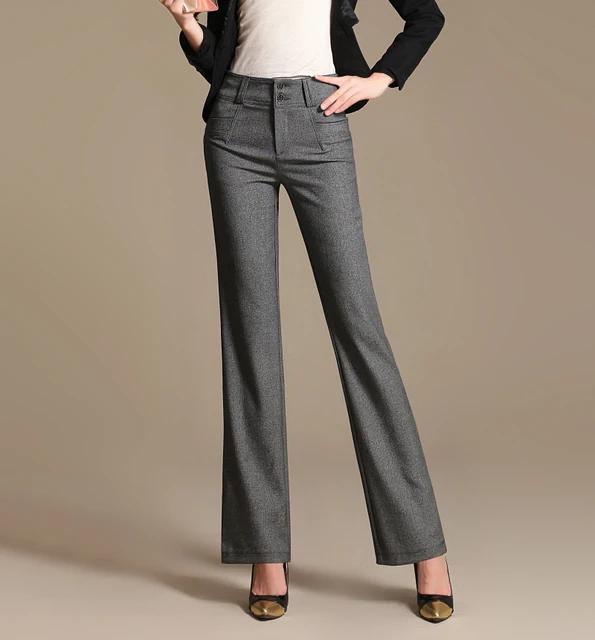 Plus Size 2016 Spring Summer Women High Waist Linen OL Pants Formal Work Wear Plus Size 2016 Spring Summer Women High Waist Linen OL Pants Formal Work Wear
