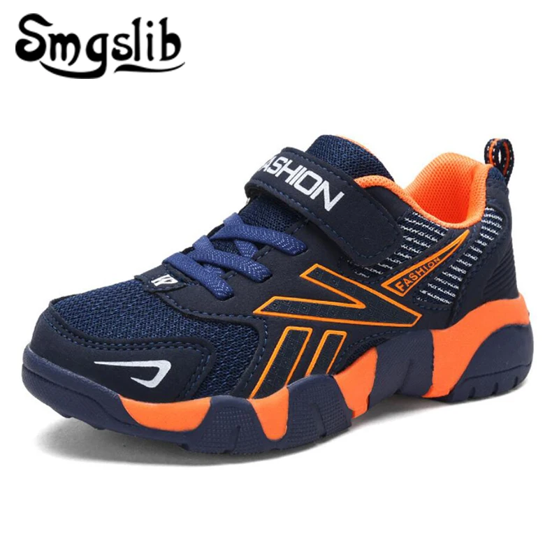 Online Niños Niñas Zapatos Deportivos zapatillas de deporte de Primavera de 2018, los niños de Otoño de cuero de malla al aire libre niño zapatillas de deporte casuales adolescentes formadores