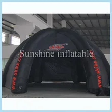8 м прочный Оксфорд открытый черный гигантский надувной купол палатка с крышкой и ногами для рекламы