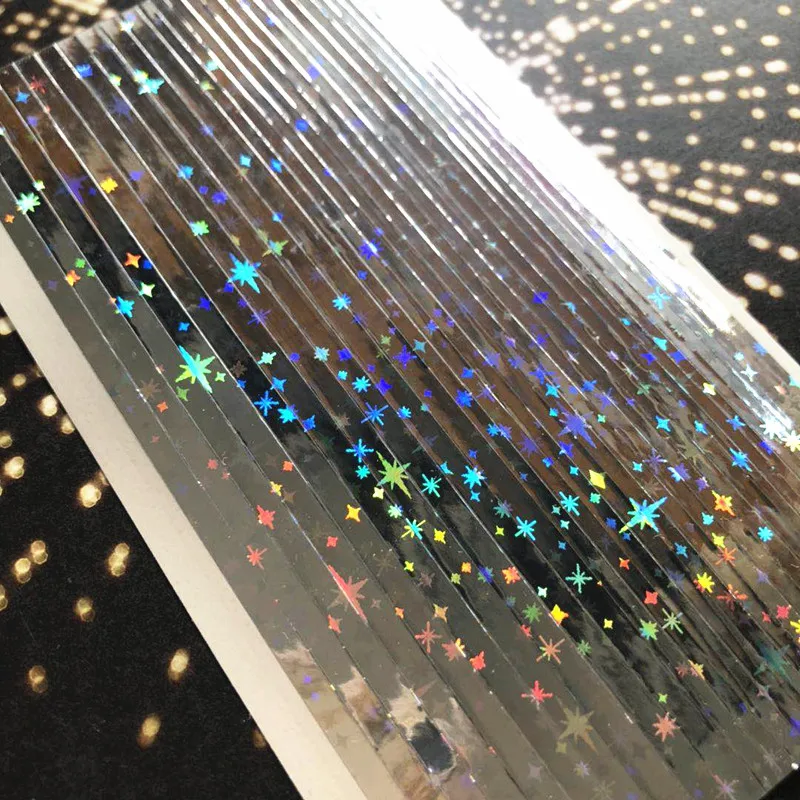 Новейший 3d стикер для дизайна ногтей неоновая Лазерная линия шаблон наклейки инструмент DIY Инструменты для украшения ногтей