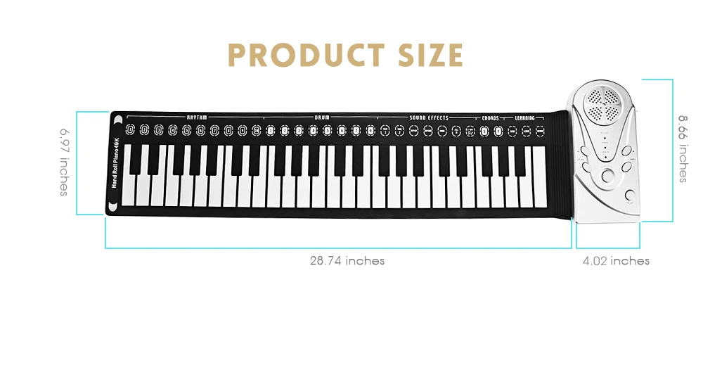 49 Keyboard Portable Folding Electric Silicone Soft Keys Piano  (9)