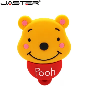 

JASTER New product 64GB 32gb 16gb 8gb 4GB SUB flash drive Winnie the Bear Cookies 100% actual capacity free delivery