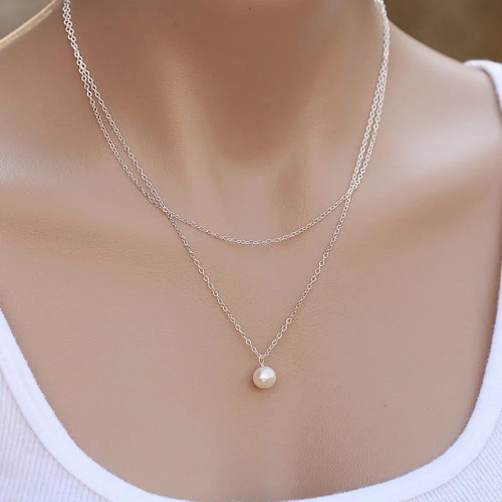

Accessories pearl Funny chain Necklace Hot Sale Handmade High Quality Chic bridesmaid