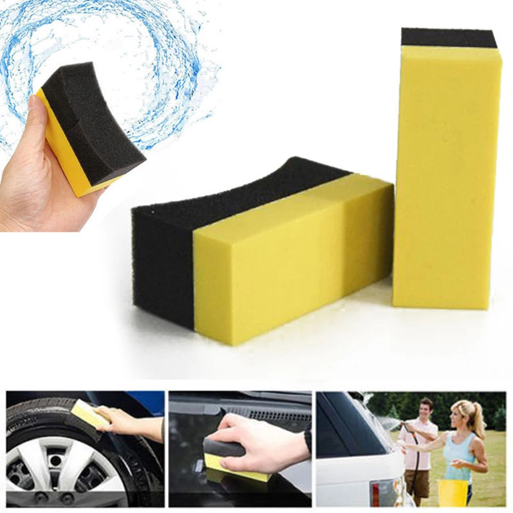 

Car wash U-Shape Tire Wax Polishing Sponge for ford focus 2 3 Hyundai solaris i35 i25 Mazda 2 3 6 CX-5 Car Accessories