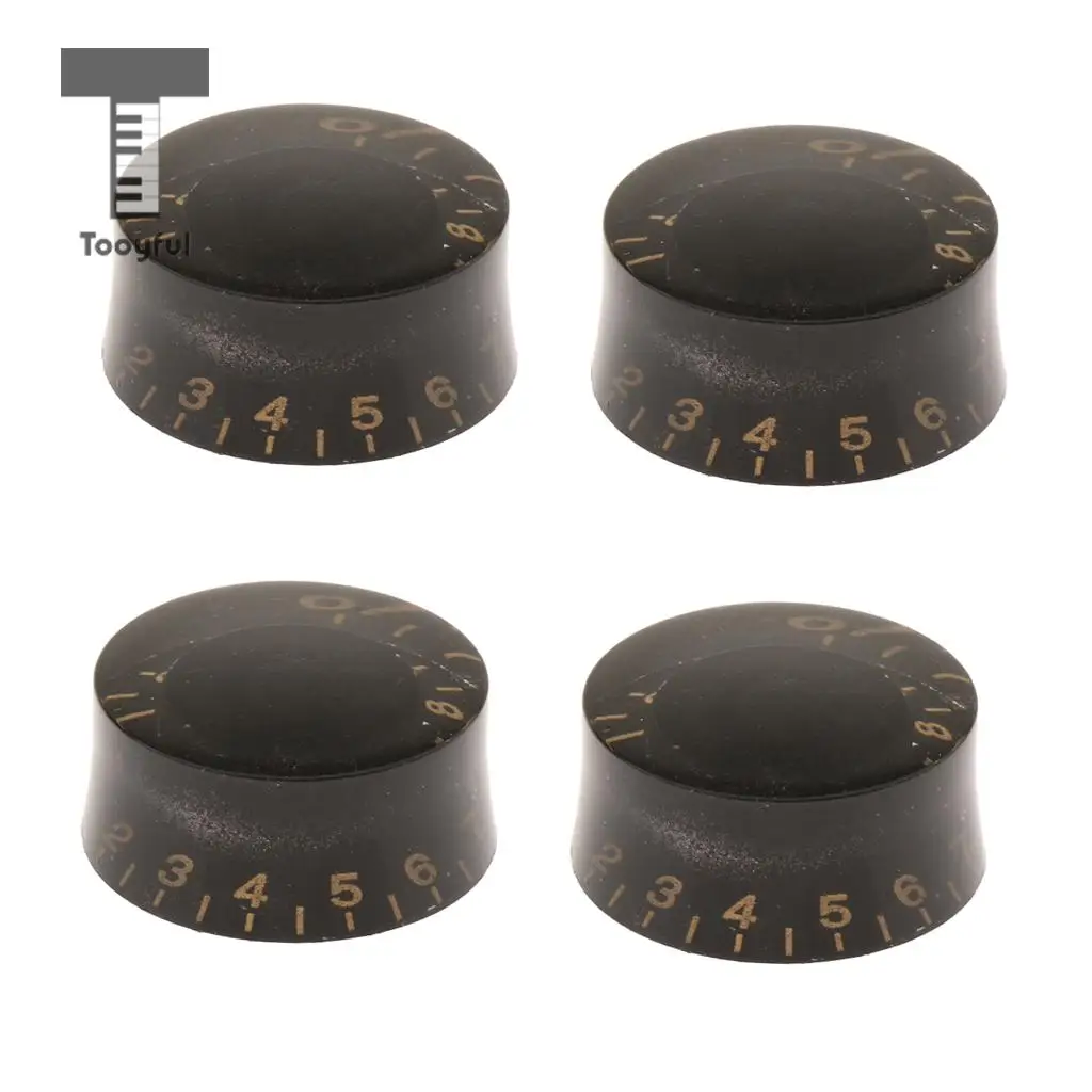 4pcs Guitar Button Metric 7mm Speed Control Knob Switch for LP Les Paul Electric Guitar