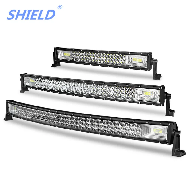 

SHIELD 42 32 22 inch Curved Led Work Light for Jeep LADA 4x4 Truck SUV ATV UTV UAZ Trailer Roof Offroad Boat 12V 24V Car Refit