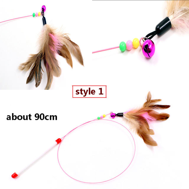 Stick Feather Mouse Cat Toy