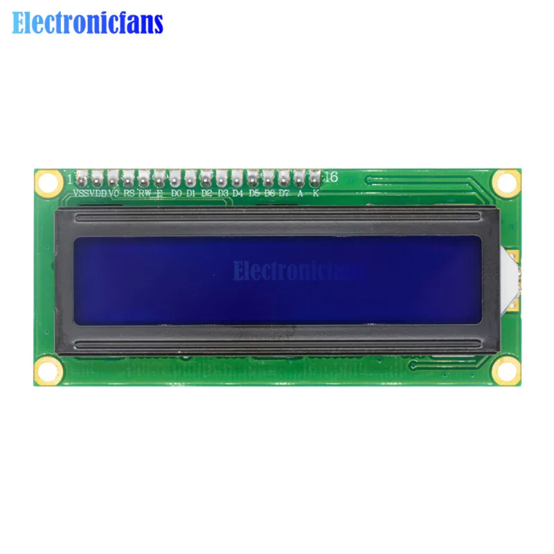 Синий дисплей IIC/I2C/TWI/последовательный интерфейс SPI 1602 16X2 модуль подсветки ЖК