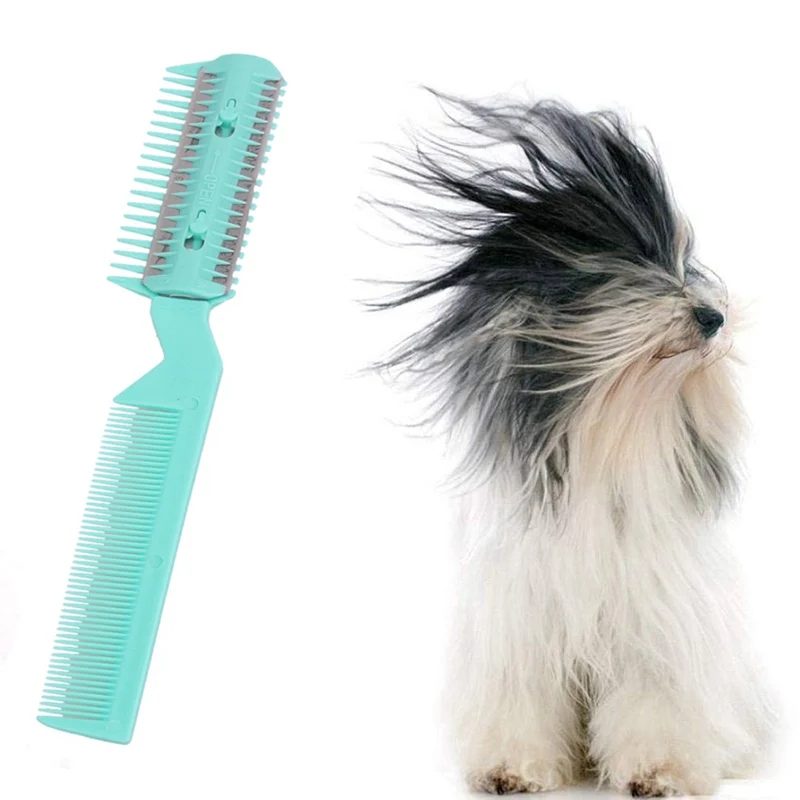 

Pet Dog Scissors Cleaning Beauty Grooming Tool Hair Removal Blade Comb for Dogs Cats Long Short Hair TU