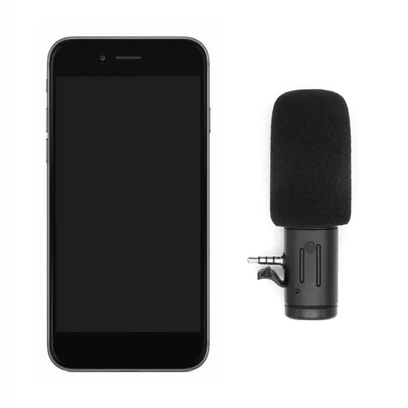 MIC-06 3,5 мм камера Микрофон внешний стерео микрофон для интервью для репортёра мобильного телефона камера микрофон видео Диктофон