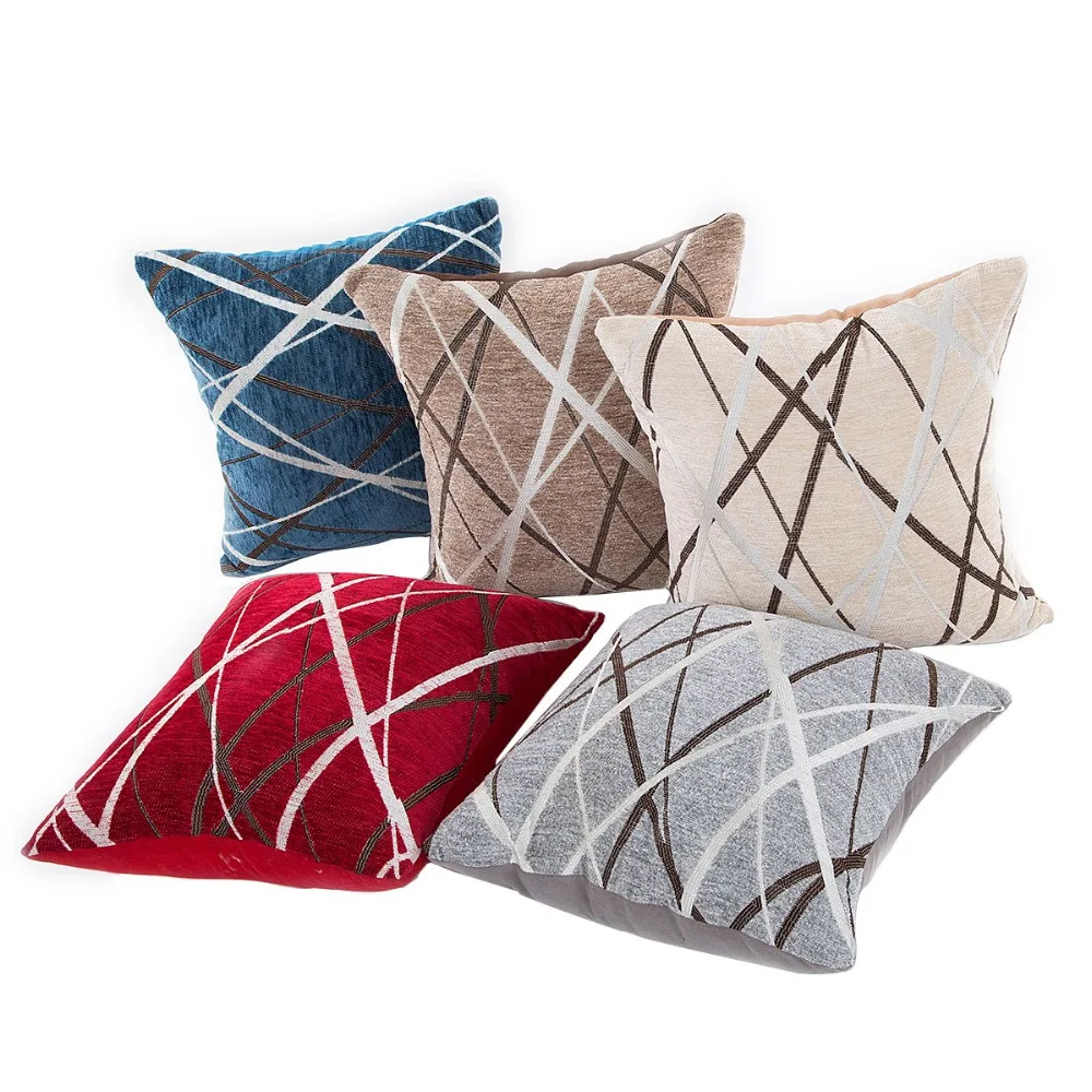

1Pcs 42*42cm Striped Pattern Throw Pillow Cushion Cover Home Decoration Sofa Bed Decor Decorative Pillowcase 40434