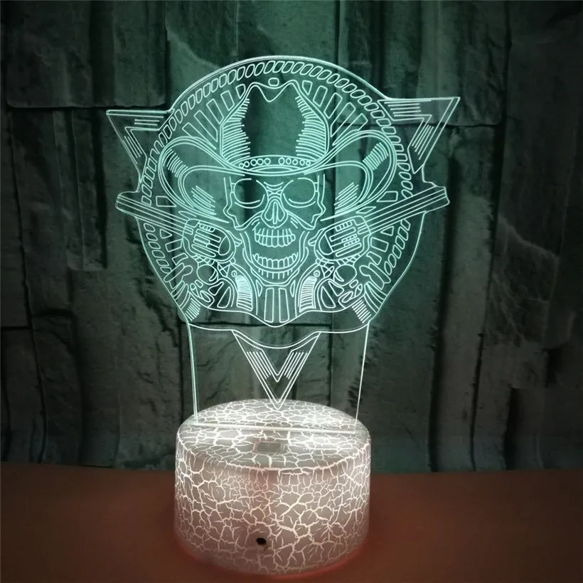 Skull 3D night light (7)