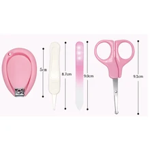 4 шт. детский набор для маникюра Пластиковые кусачки для ногтей ног из нержавеющей стали ножницы набор резцов Дети Уход за ногтями Инструмент MV99