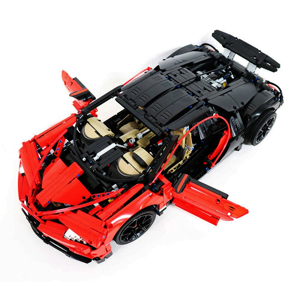 20086 20086C bugatti chiron technic rc автомобиль с светодиодный конструктором Наборы кубиков детские игрушки, совместимые с 42083