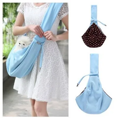 10 цветов, сумка для собак, хлопок, переноска для маленьких собак, кошек, один плечевой рюкзак сумки для 10 кг, дорожная сумка для собак, GJ2-3 - Цвет: Синий