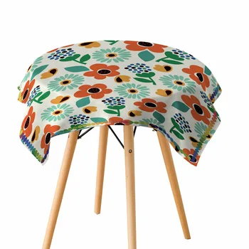 

Tablecloth Table Cover Rectangular Animal Geometry Flower Printed Cotton Linen Fabric Party Picnic Table Cloth