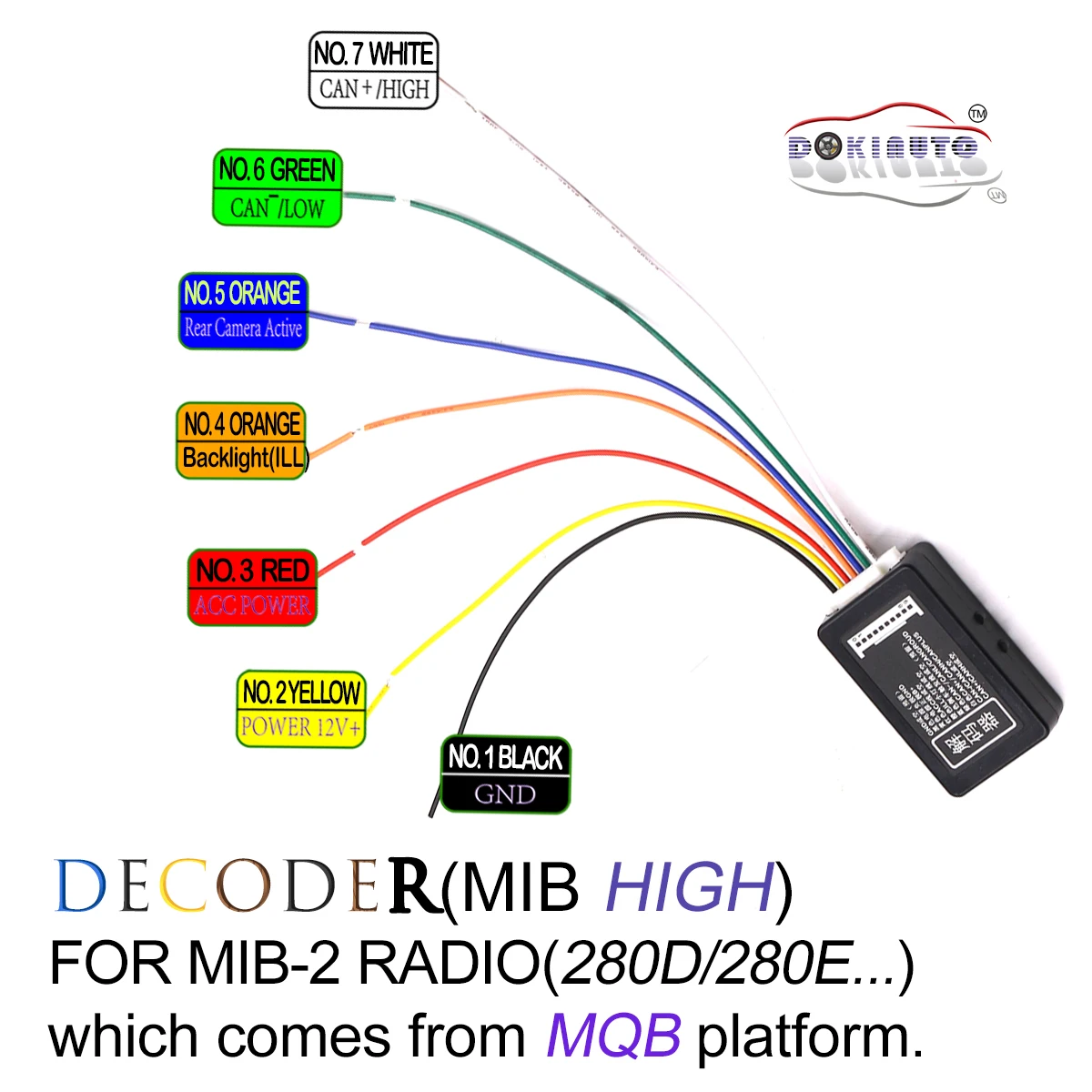MIB высокий декодер 5GG035280D/E CAN портал эмулятор для платформы MQB|Кабели адаптеры и