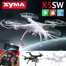 Syma X5SW FPV Explorers 2 2.4Ghz 4CH 6-Axis Gyro RC Headless Flying Quadcopter Drone with HD Wifi Camera RC Drone Black White